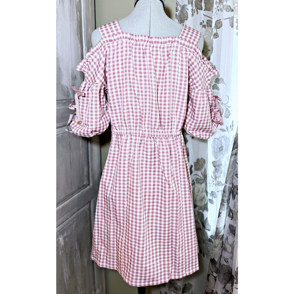 Liz Lisa Pink Gingham Check Mini Dress Jfashion Gyaru Himekaji Shoujo Girl Japan - Picture 9 of 16